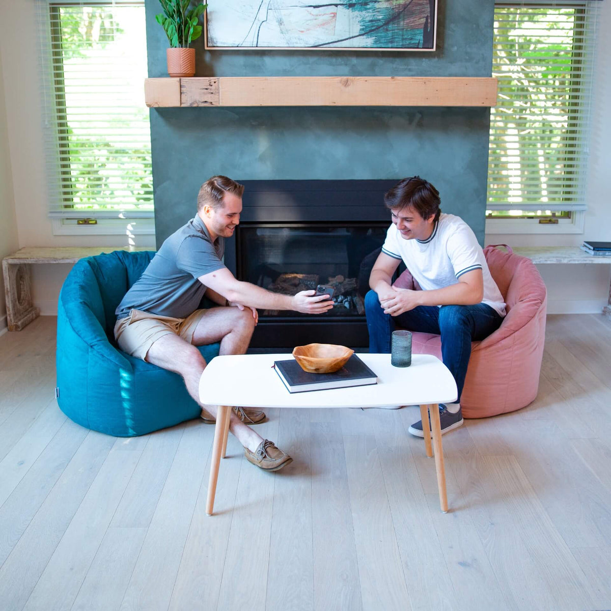 Milano Plush Bean Bag Chair with backrest for Teens and Adults unwind with friends  