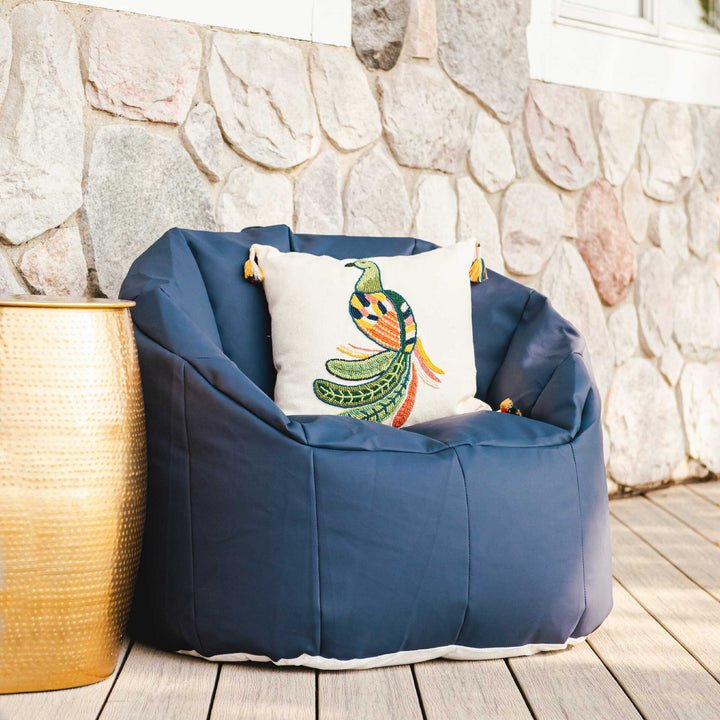 Outdoor Vinyl Patio Chair #color_navy-marine-vinyl