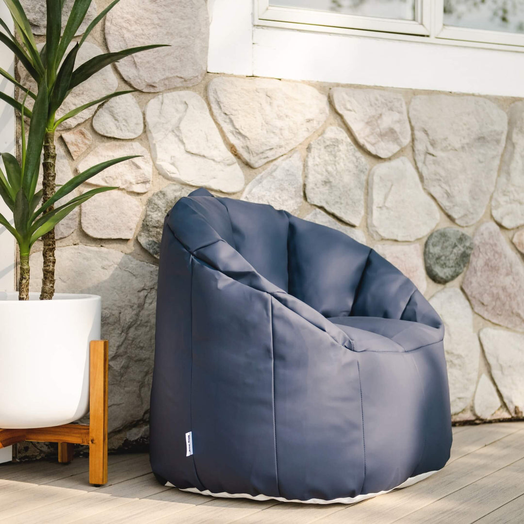 Outdoor Vinyl Patio Chair Outdoor Furniture #color_navy-marine-vinyl