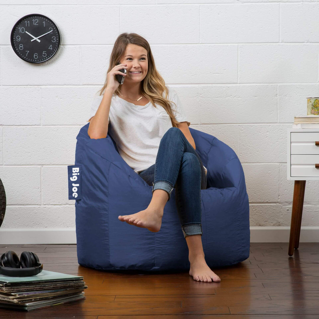 Milano Bean Bag Chair Young Adult Sized #color_navy-smartmax