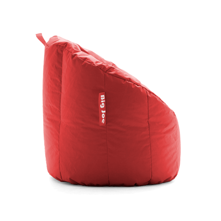 Milano Bean Bag Chairs with Backrest for Adults side #color_red-smartmax