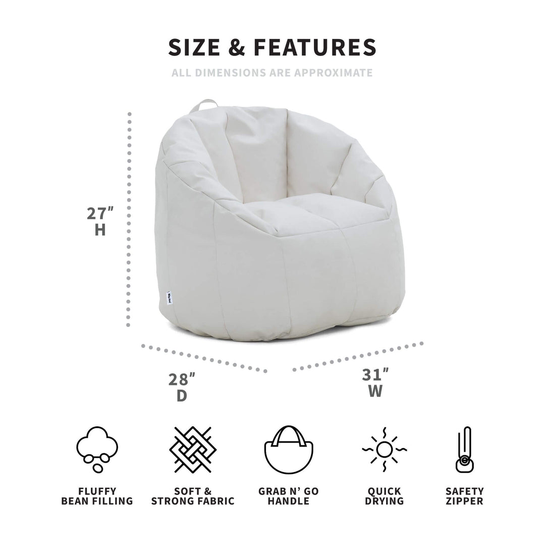 New Bean Bag Filler Chair Refill Lounge Seat Filling Beads White