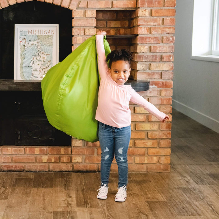 Bean Bag carry handle, made for kids #color_spicy-lime-smartmax