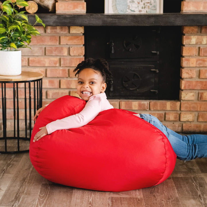 Classic beanbag for kids in red #color_red-smartmax