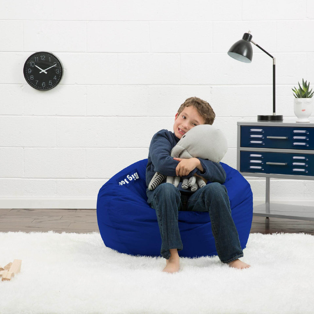 Classic Beanbag bean filled kid with stuffed animal #color_sapphire-smartmax