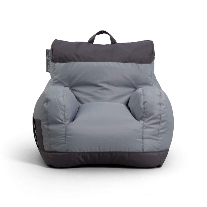 Front view bean bag chair #color_two-tone-gray-smartmax