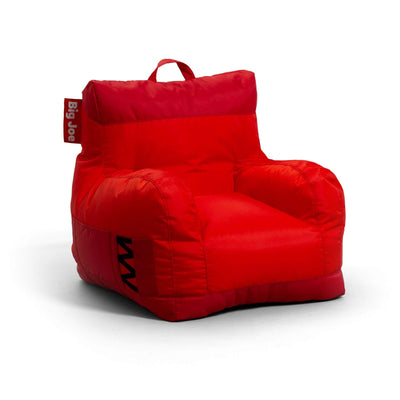 Front view red beanbag chair 