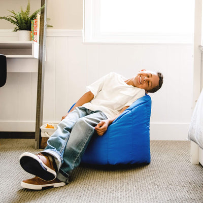 Milano Kids Chair bean-filled boy relaxing 