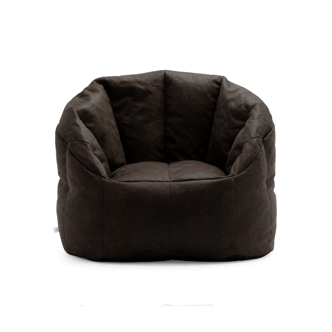Milano Brown Bean-Filled Chair in Brown #color_espresso-blazer