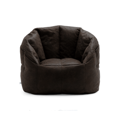 Milano Brown Bean-Filled Chair in Brown 