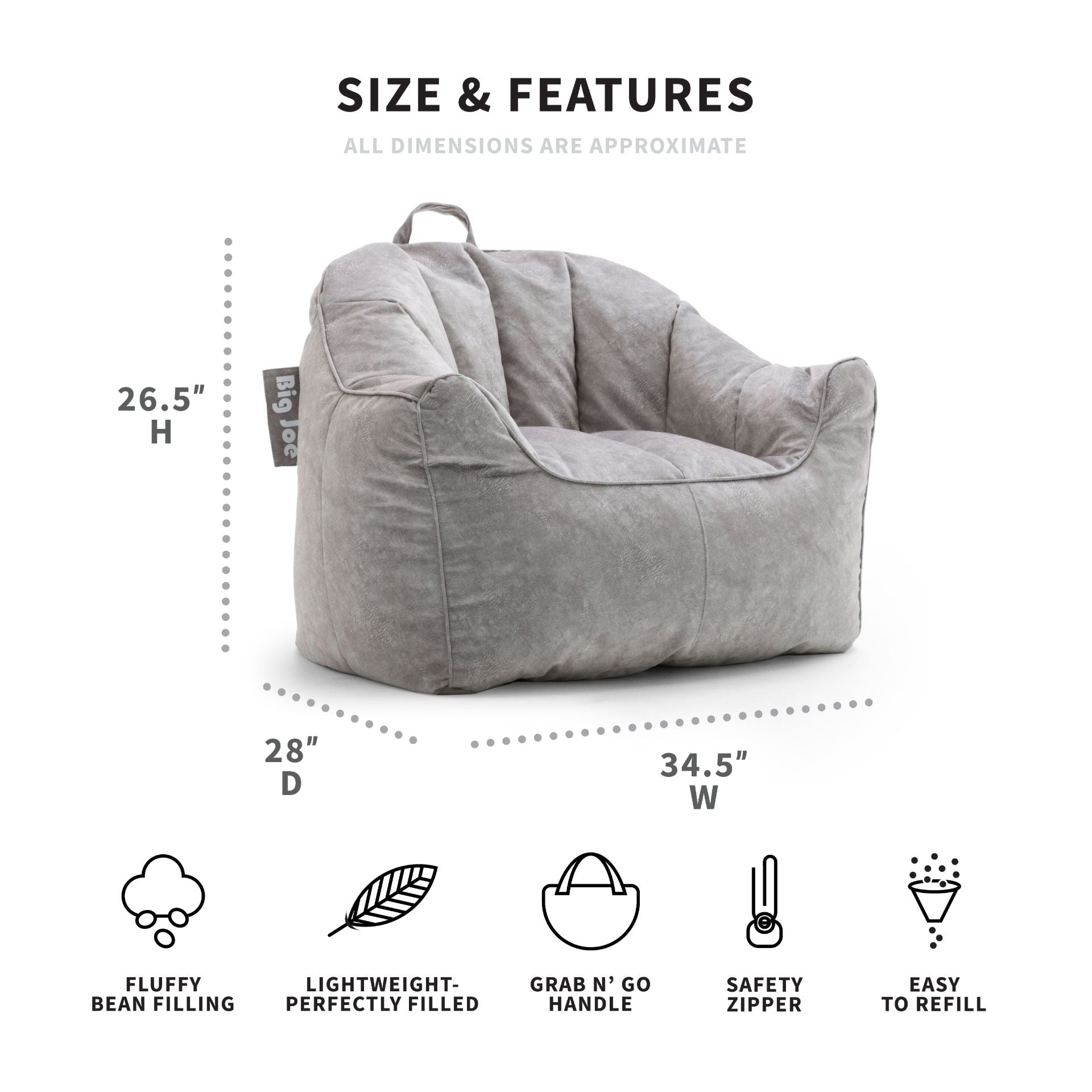 Big Joe Hug Bean Bag Chair