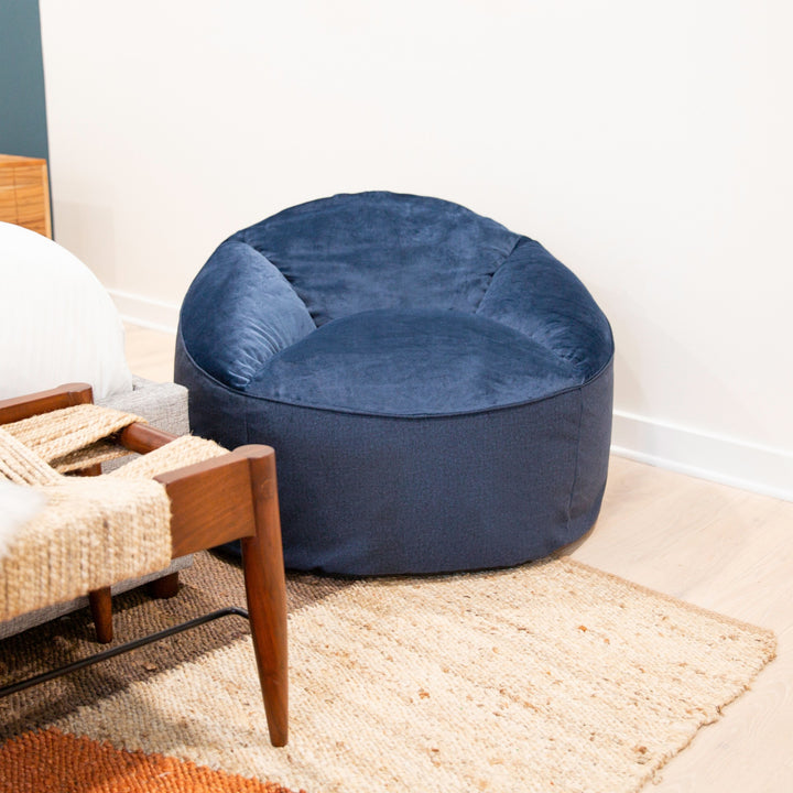 Blue Marmitt Bean Chair #color_cobalt-lenox