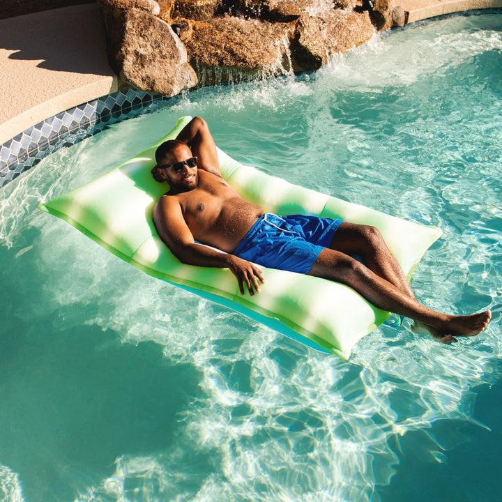 Lagoon lounger pool float #color_rolling-wave-lime