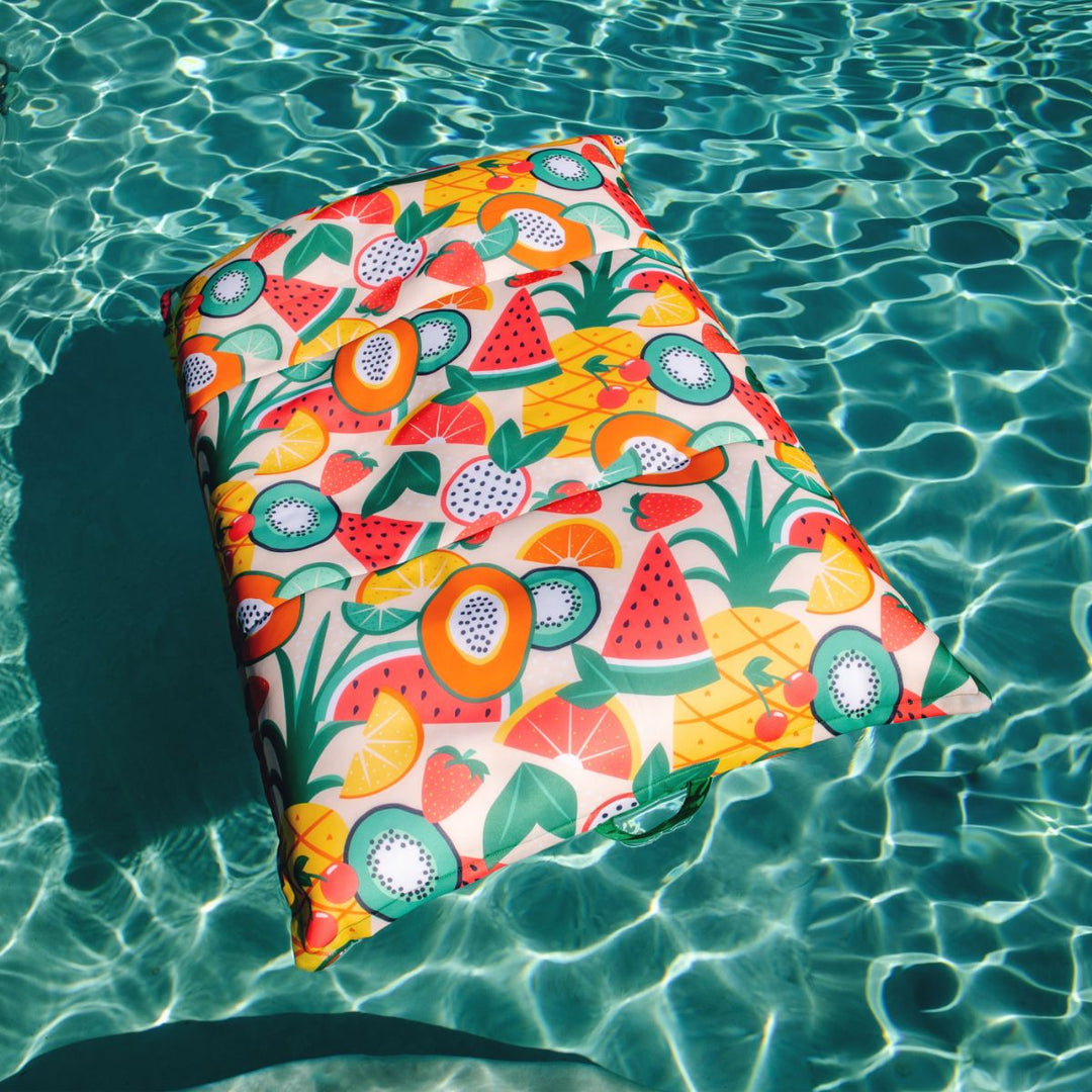 Lagoon lounger bean-filled pool float #color_fruit-salad
