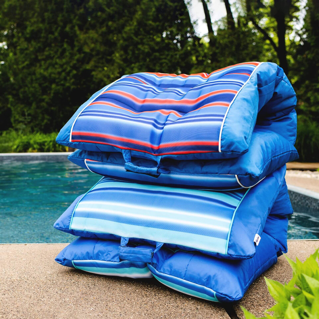 Kona pool float lounger stackable #color_blurred-americana