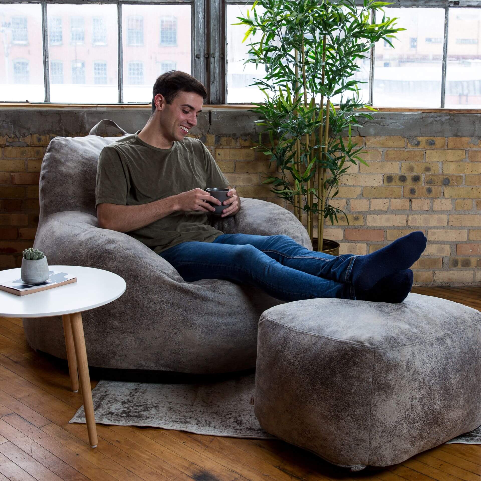 Nestle™ Foam Oversized Chair | Big Joe® Oversized Bean Bag Chairs