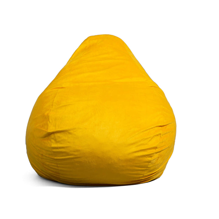 Lotus foam filled beanbag #color_mustard-plush