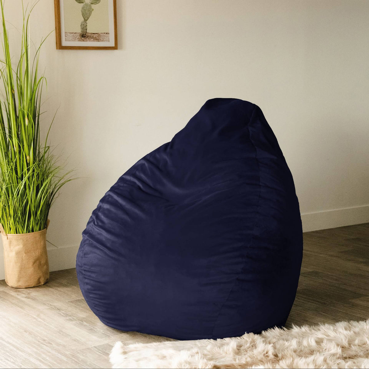 Lotus foam chair #color_navy-plush