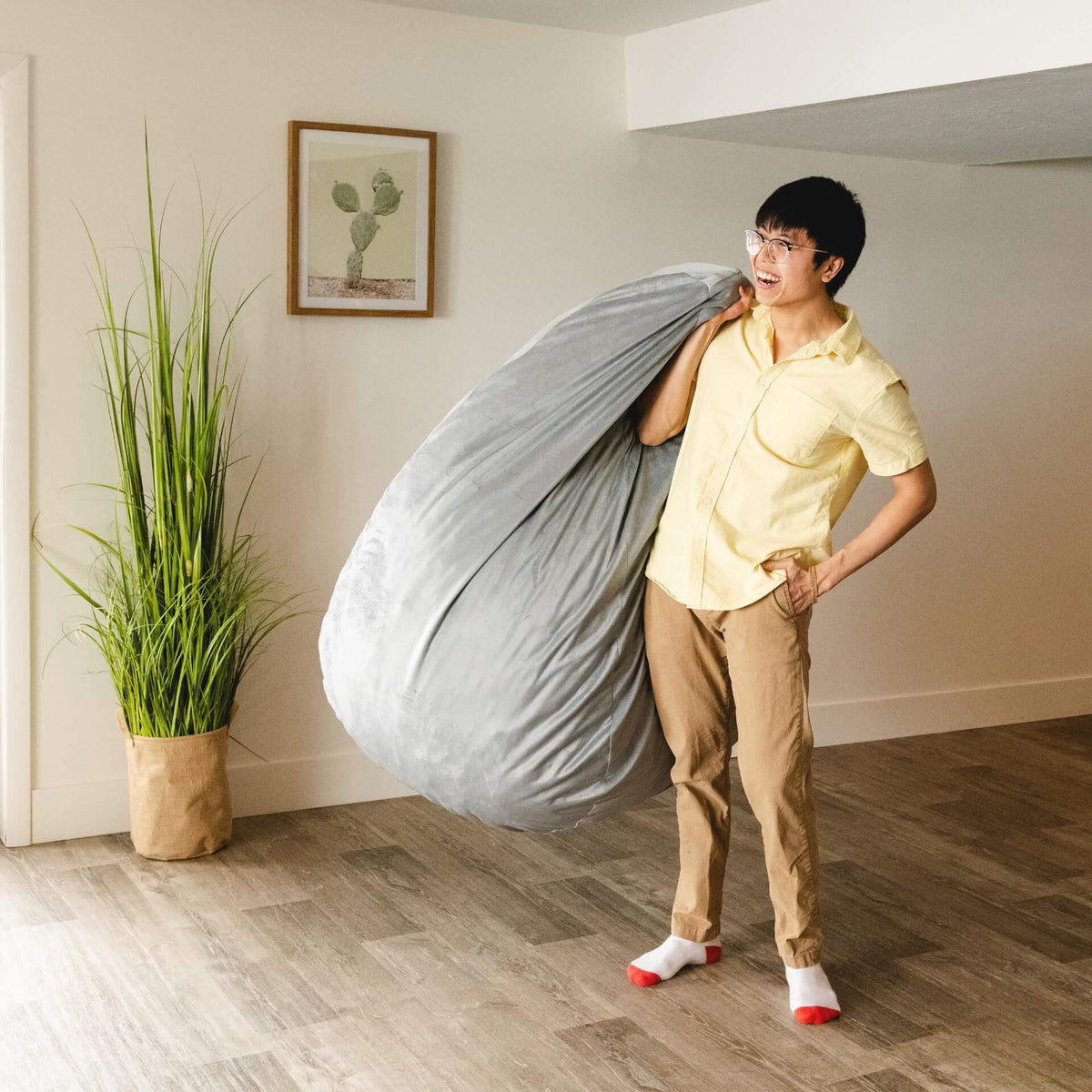 Lotus foam filled #color_gray-plush