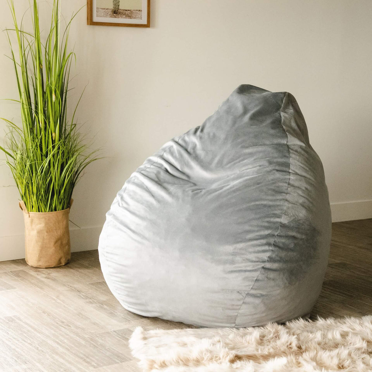Gray lotus chair #color_gray-plush