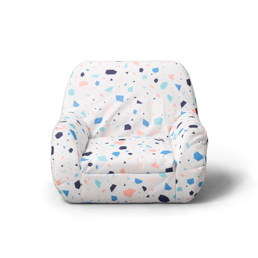 Kids chair Mid-Mod front #color_dolce-terrazzo-lenox