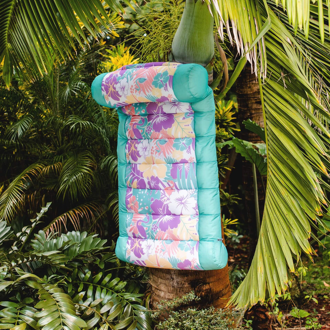 Drying pool lounger #color_aqua-tropical-hibiscus