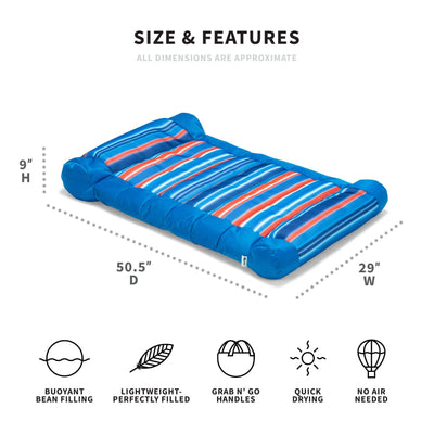 Dimensions pool float kona hammock 