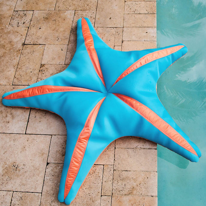 Quick Drying Mesh Starfish Pool Float #color_fuzzy-peach
