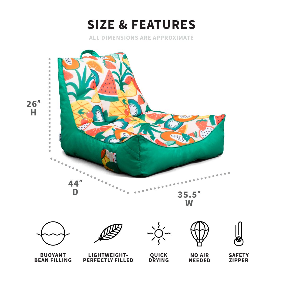 Bean bag pool online chair