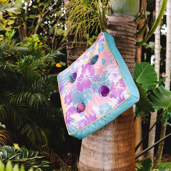 Handle for storage #color_aqua-tropical-hibiscus
