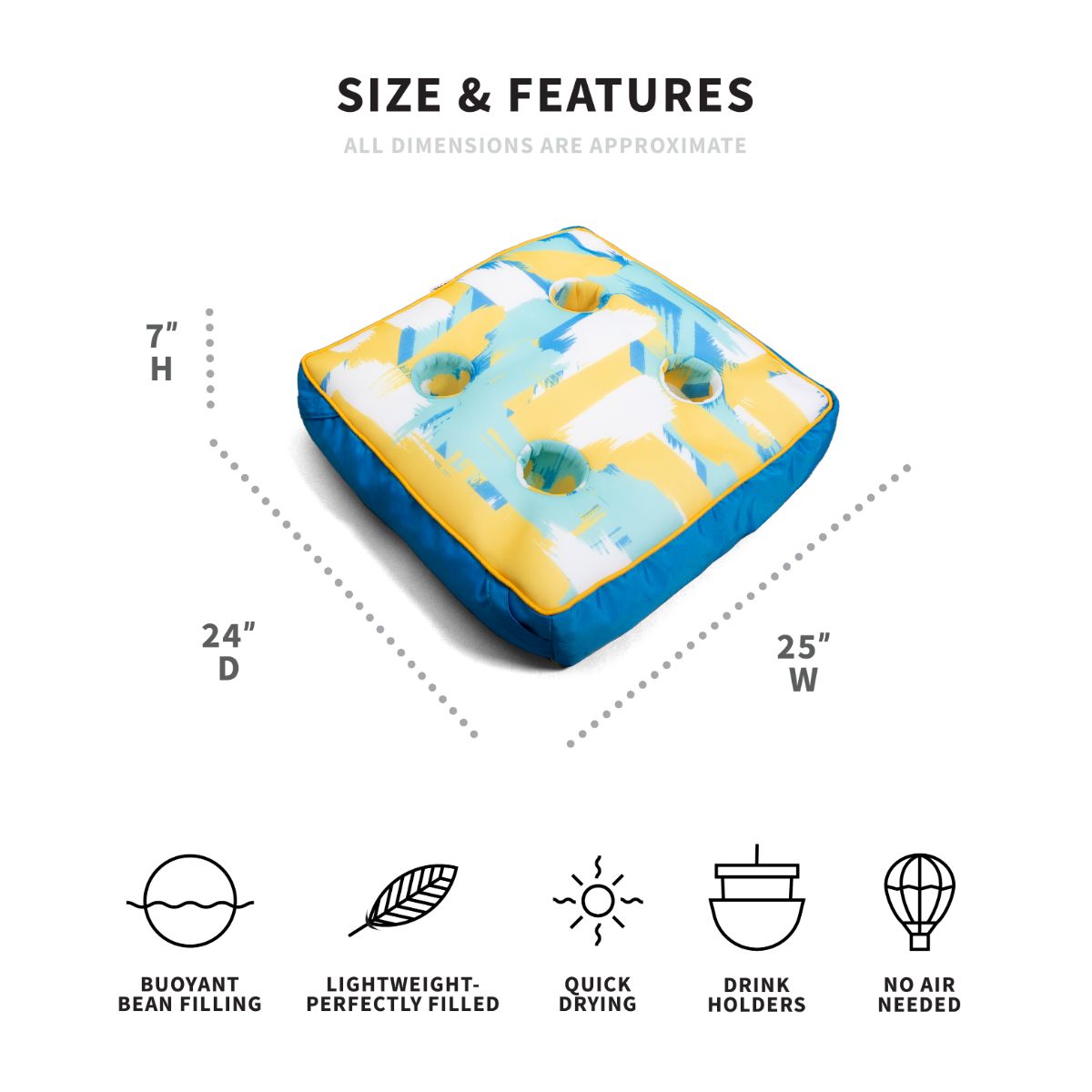 Dimensions drink caddie 
