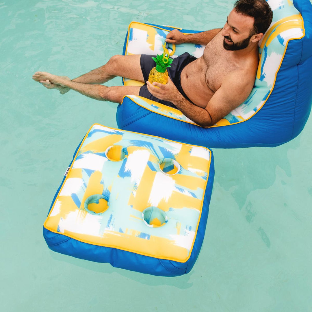 4 cup holder for drinks in pool #color_paintbrush-yellow