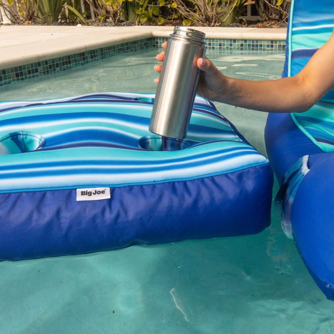 Floating drink holder for pools #color_blurred-blue