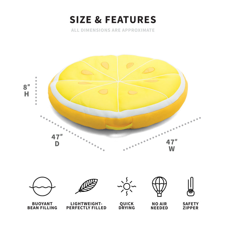 Fruit Slice Large lemon pool float dimensions #style_lemon