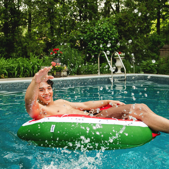 Fruit Slice Large watermelon pool float playing in pool #style_watermelon