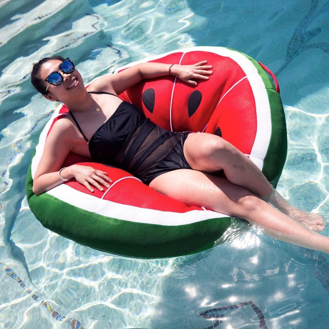 Fruit Slice Large watermelon pool float relaxing in pool #style_watermelon