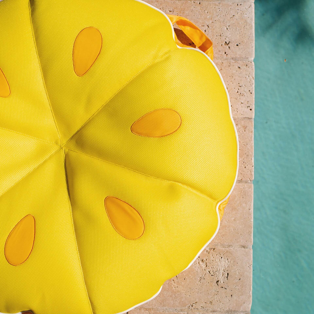 Small Fruit Slice Pool Float in Lemon fabric #style_lemon