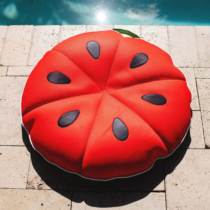 #color_Small Fruit Slice Pool Float in Watermelon #style_watermelon fabric
