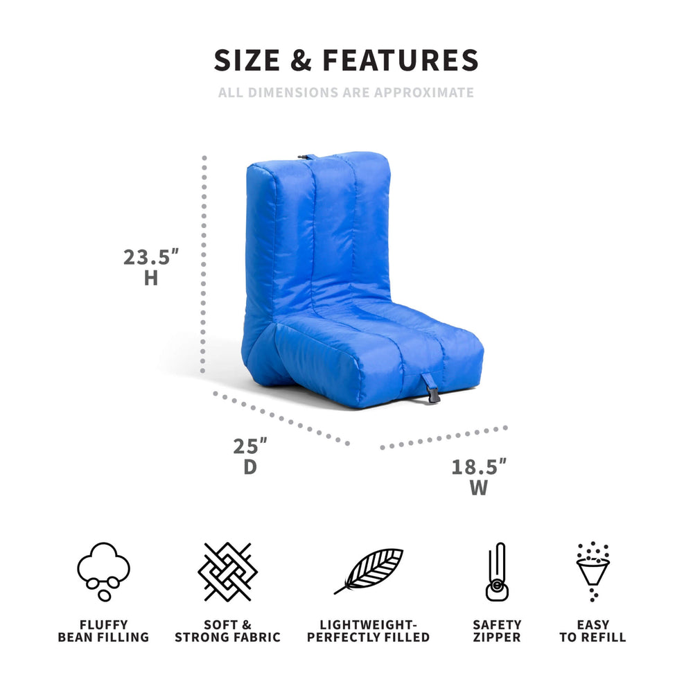 Dimensions blue travel grab and go chair #color_pacific-coast-blue-smartmax