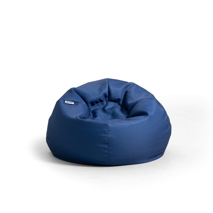 Dot bean filled blue beanbag for kids #color_true-navy-gabardine