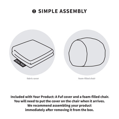 Fuf® 8Ft Giant Bean Bag